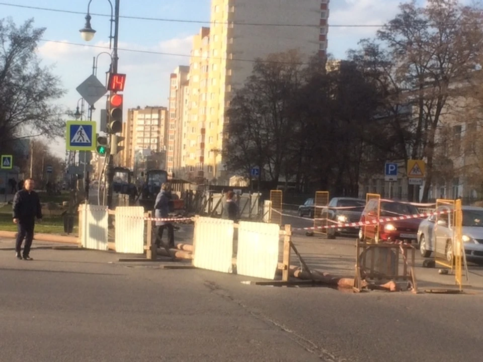 Участок поврежденного коллектора будут менять
