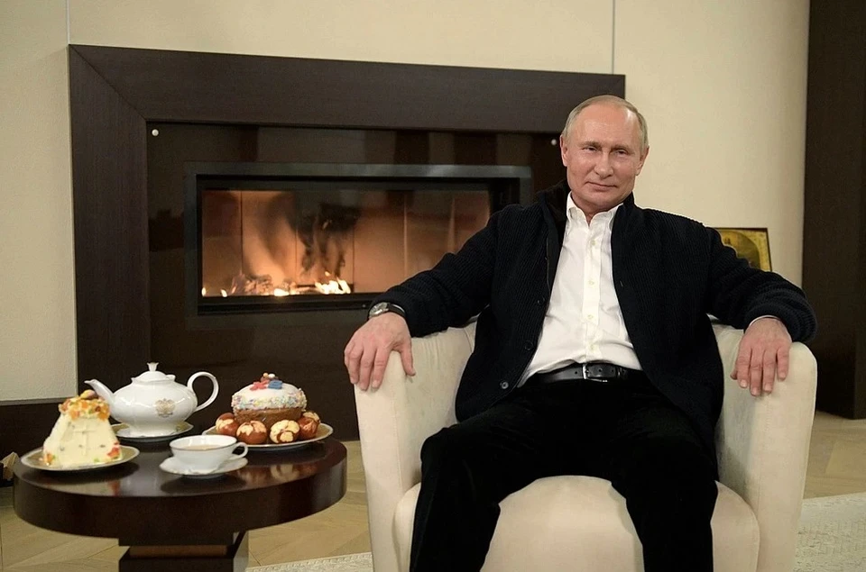 Президент поздравил россиян с Пасхой Фото: Алексей Дружинин/ТАСС