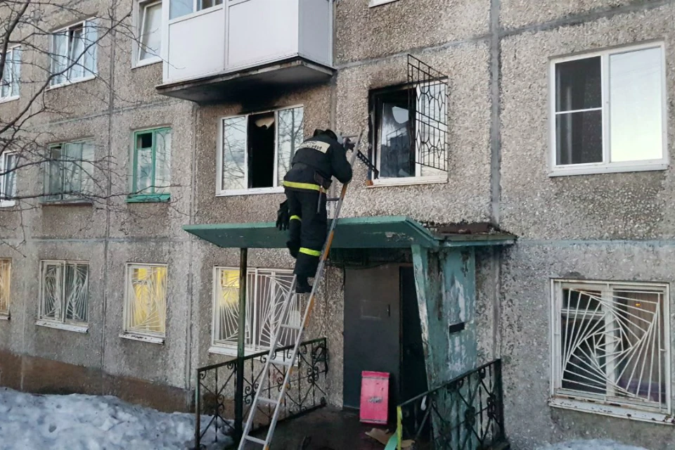 Пожар потушили за полчаса. Фото: пресс-служба ГУ МЧС России по МО