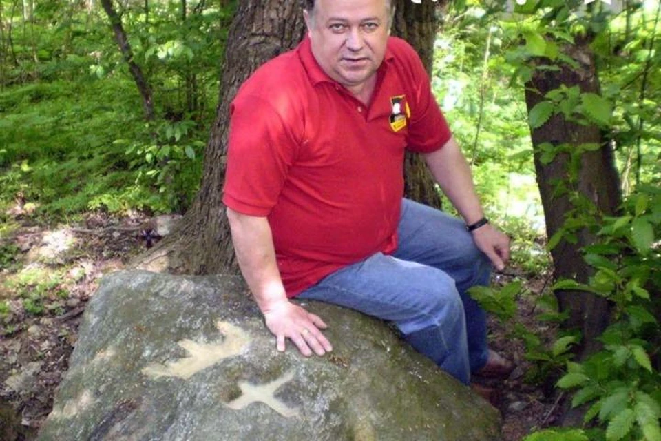 Сергей Трифонов и камень короля Оттокара.
