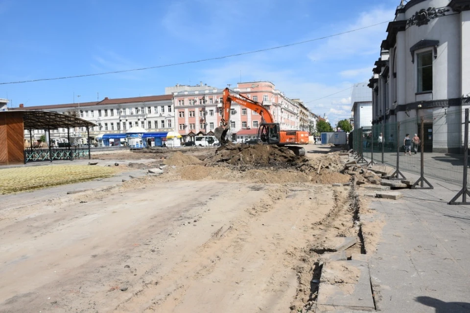 Площадь между цирком и Крытым рынком. Фото пресс-службы мэрии