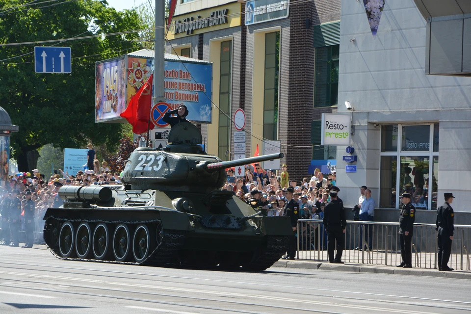 В параде по традиции примет участие легендарный танк Т-34.