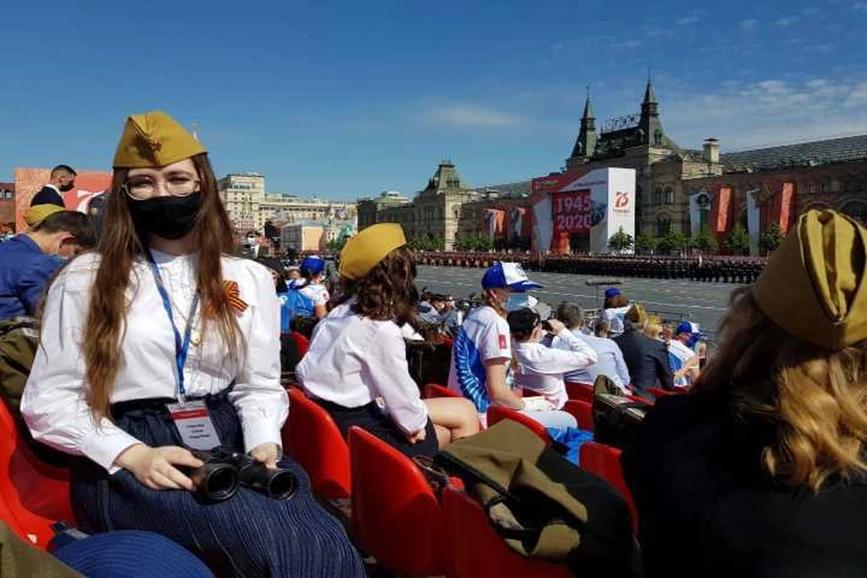Елена Соколова на Красной площади. Фото ТРК Краснодар