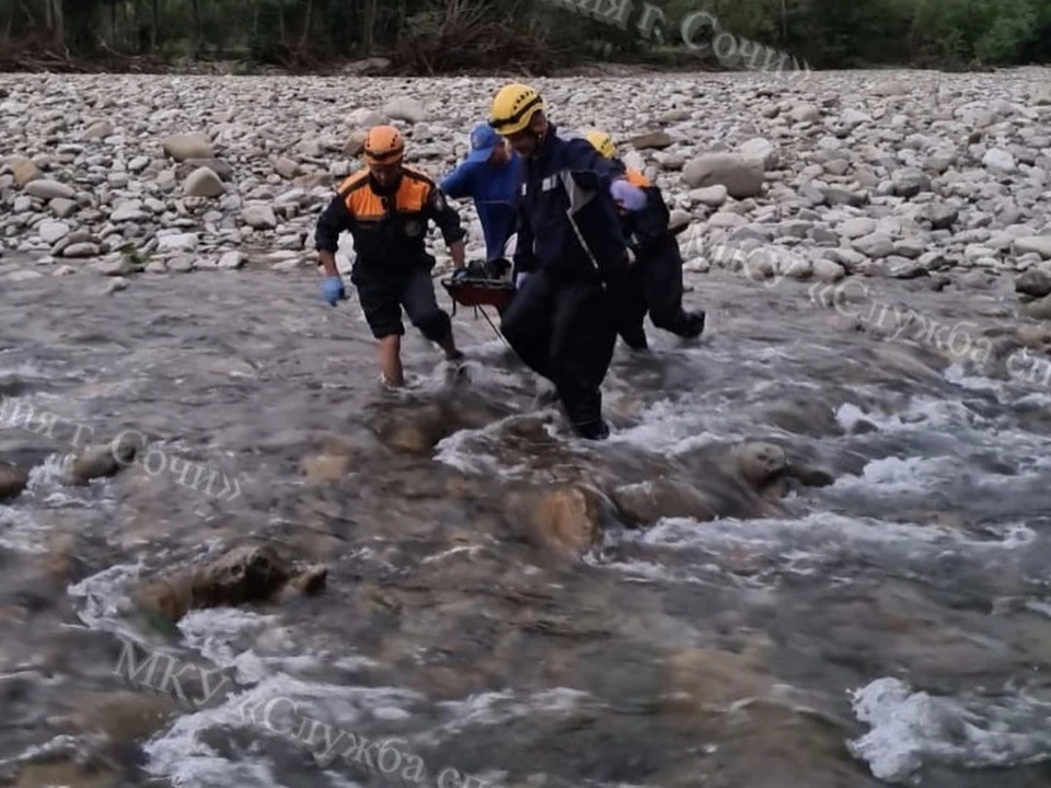 В Сочи в русле реке Аше обнаружено тело мужчины. Фото: @spasenie_sochi