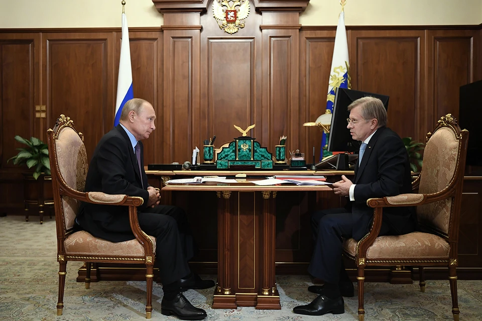 Владимир Путин провел встречу с главой "Аэрофлота" Савельевым. Фото: Алексей Никольский/ТАСС