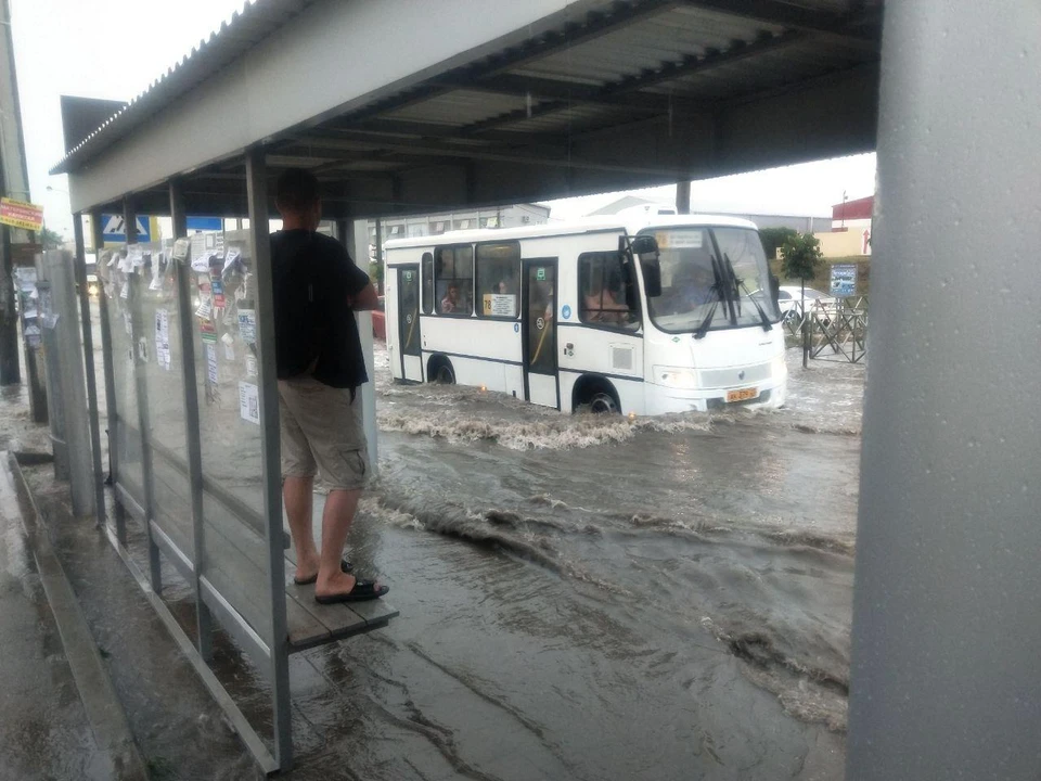 На улице Московской в Краснодаре
