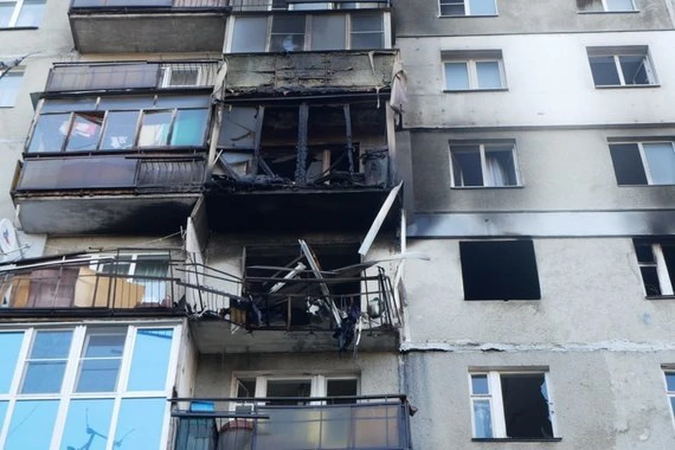 Появились фотографии с места взрыва газа на улице Краснодонцев в Нижнем Новгороде