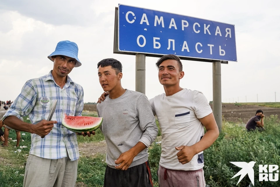Граница Самарской области снова превратилась в палаточный лагерь мигрантов