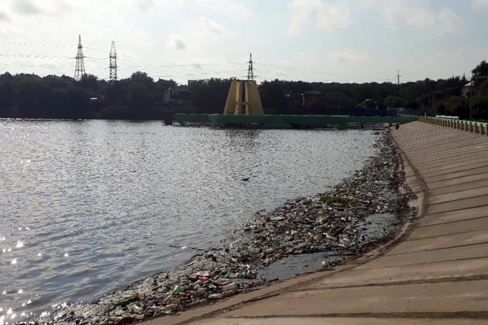 Некоторые ростовчане посчитали такое «очищение» реки положительным последствием ливня. Фото: vk.com/rostovnadonu