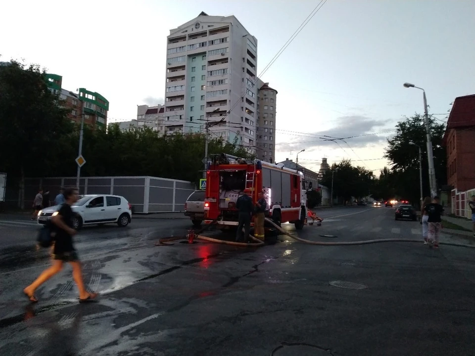 В Самаре сгорело заброшенное здание