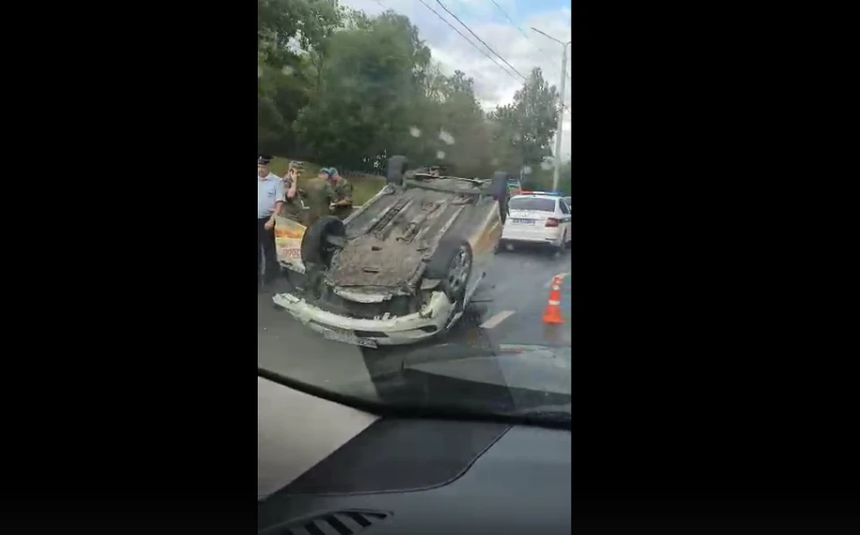 ДТП с такси и военным «Камазом» в Туле: есть пострадавшие