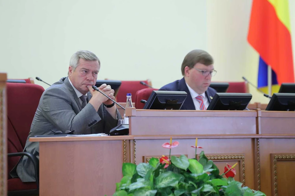 Губернатор Ростовской области Василий Голубев и спикер донского парламента Александр Ищенко. Фото: donland.ru