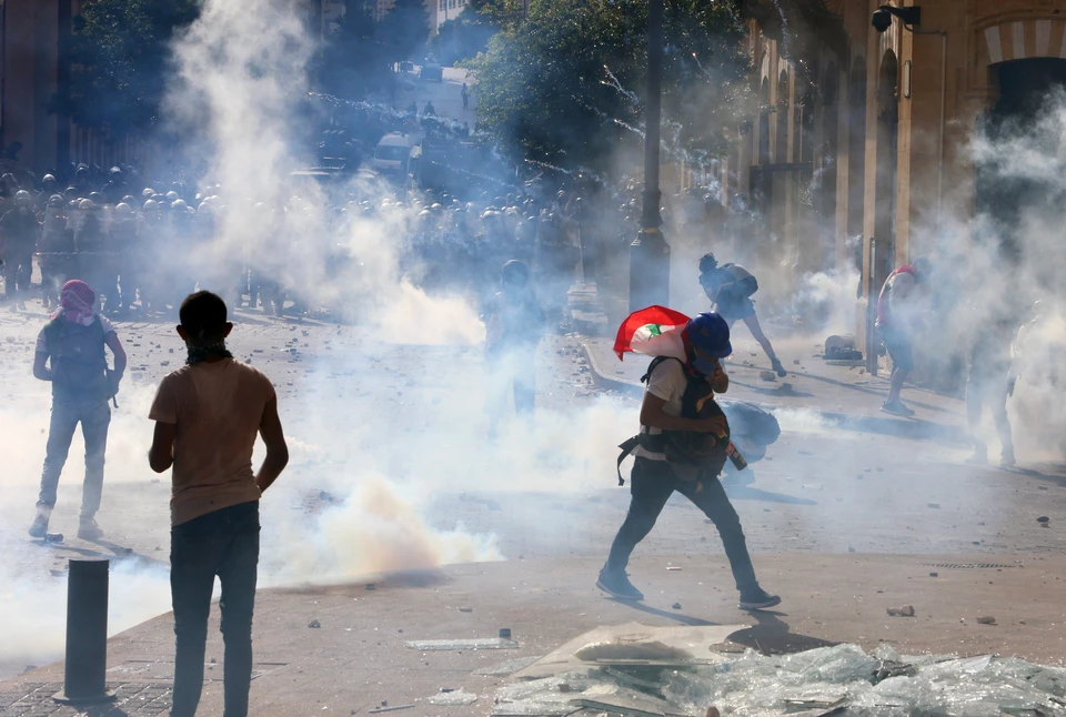 При столкновениях в Бейруте пострадали более 100 человек