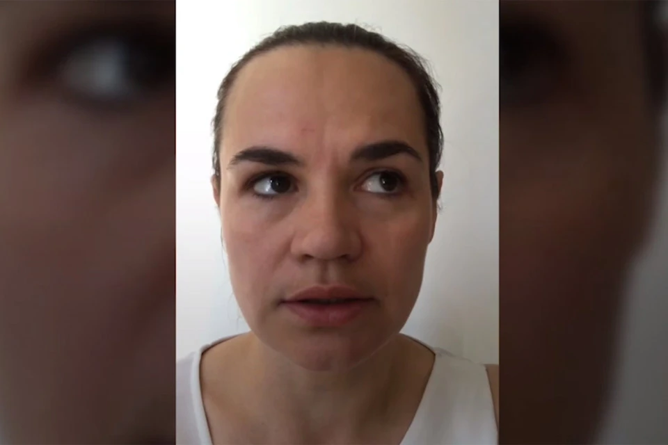 Светлана Тихановская записала видеообращение.
