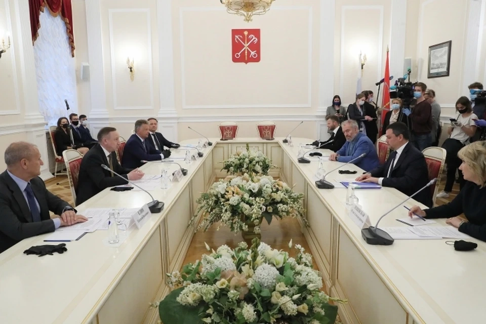 Смольный и "Почта России" дали старт проекту модернизации Почтового квартала в Санкт-Петербурге. Фото: Смольный