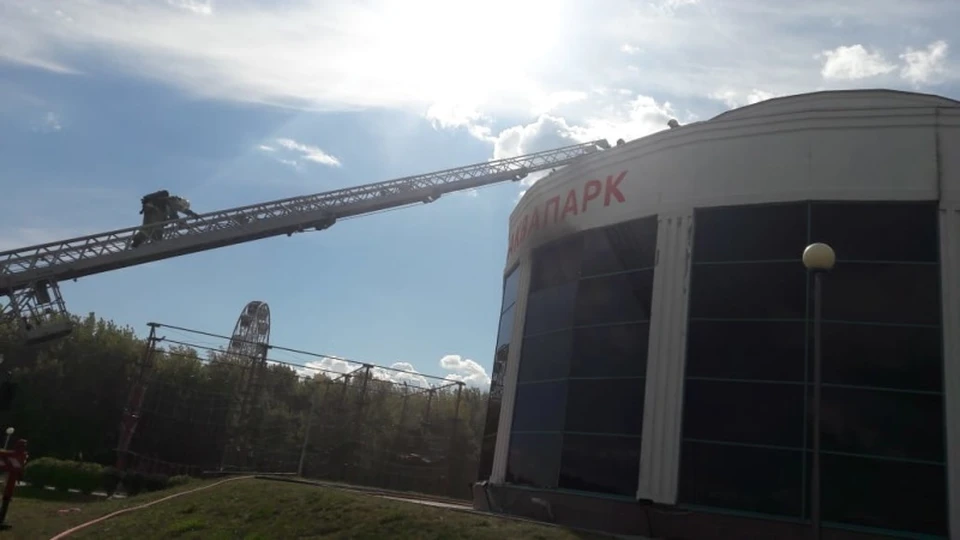 В ТРК «Окская жемчужина» под Рязанью произошел пожар.