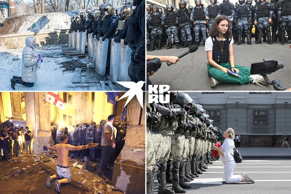 Цветные революции проходят по одному и тому же сценарию. Будь то Грузия, Украина, Белоруссия или митинг оппозиции в Москве... Фото: AP/EAST NEWS, Getty Images