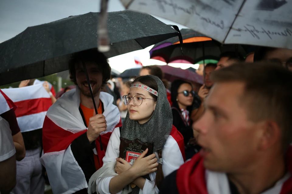 Журналистов задержали во время работы на марше студентов 1 сентября