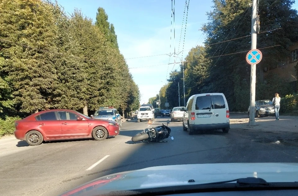 ДТП с мотоциклом на Дзержинского
