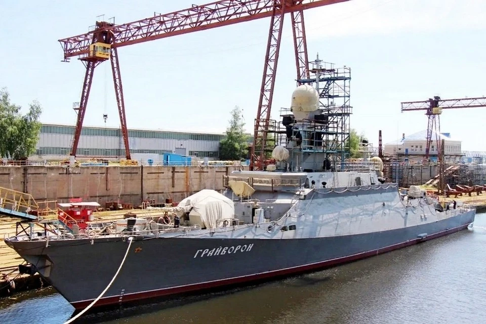 Новый российский корабль с ракетами «Калибр» проходит испытания в Черном море