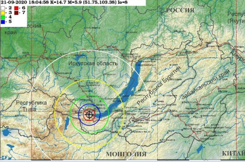 Землетрясение ночью 22 сентября ощущалось на всей территории Бурятии. Фото: сайт Байкальской геофизической службы.
