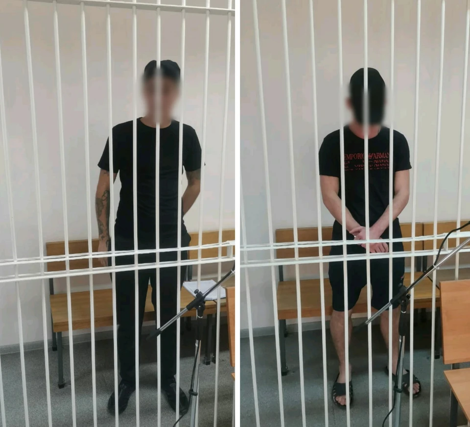 Задержанные за избиение дворника. Фото регионального СУ СКР
