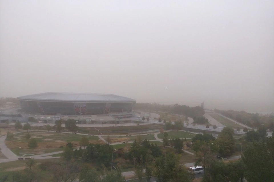 Столицу ДНР окутал туман