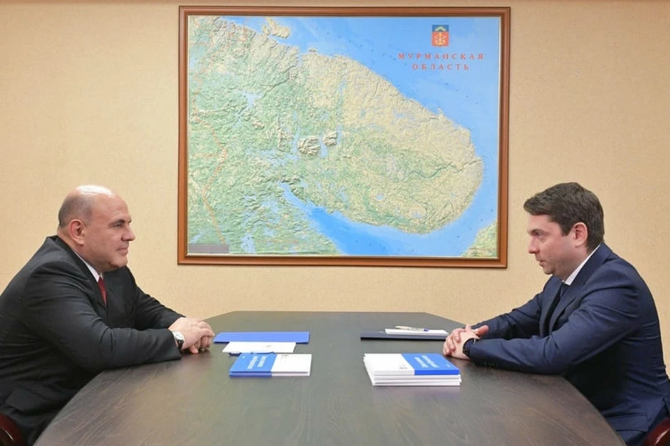 Михаил Мишустин и Андрей Чибис обсудили газификацию Мурманской области. Фото: правительство Мурманской области