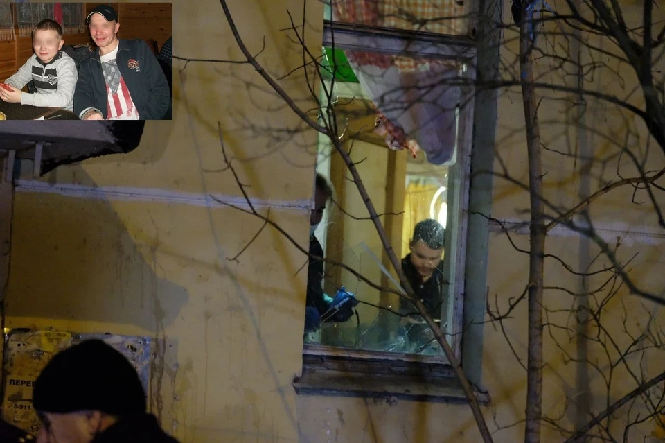 Мужчина выбил окно и вел переговоры с женой через него, журналистов туда не пускали