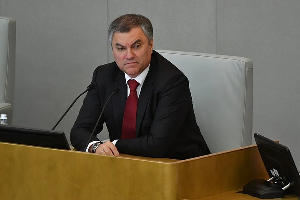Спикер Госдумы Вячеслав Володин
