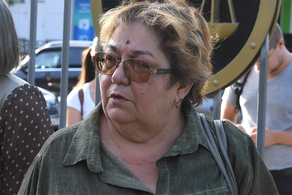Ирина Стерхова перед началом судебного заседания, август 2020 г.