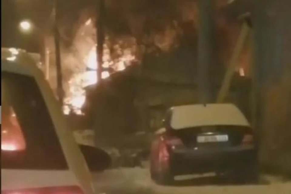 Скриншот видео на странице "ЧП ДТП Пермь" в Instagram.