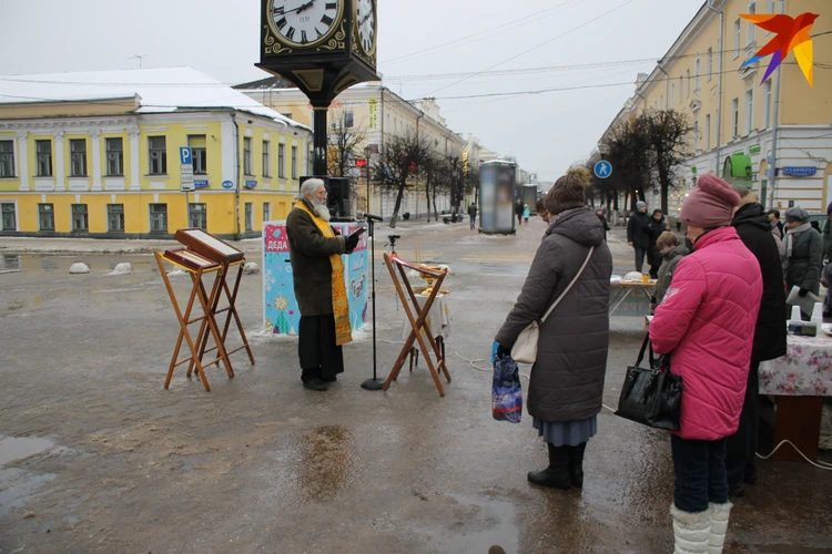 1 января в центре Твери отслужили молебен на избавление от пьянства