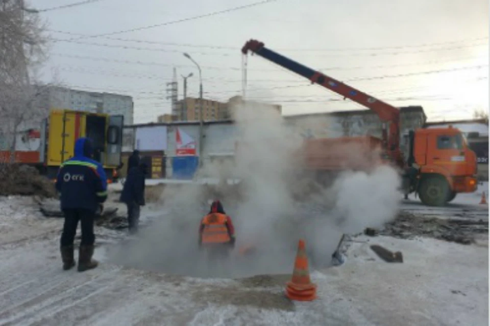 В Красноярске десятки домов остались без отопления ФОТО: пресс-служба Сибирской генерирующей компании