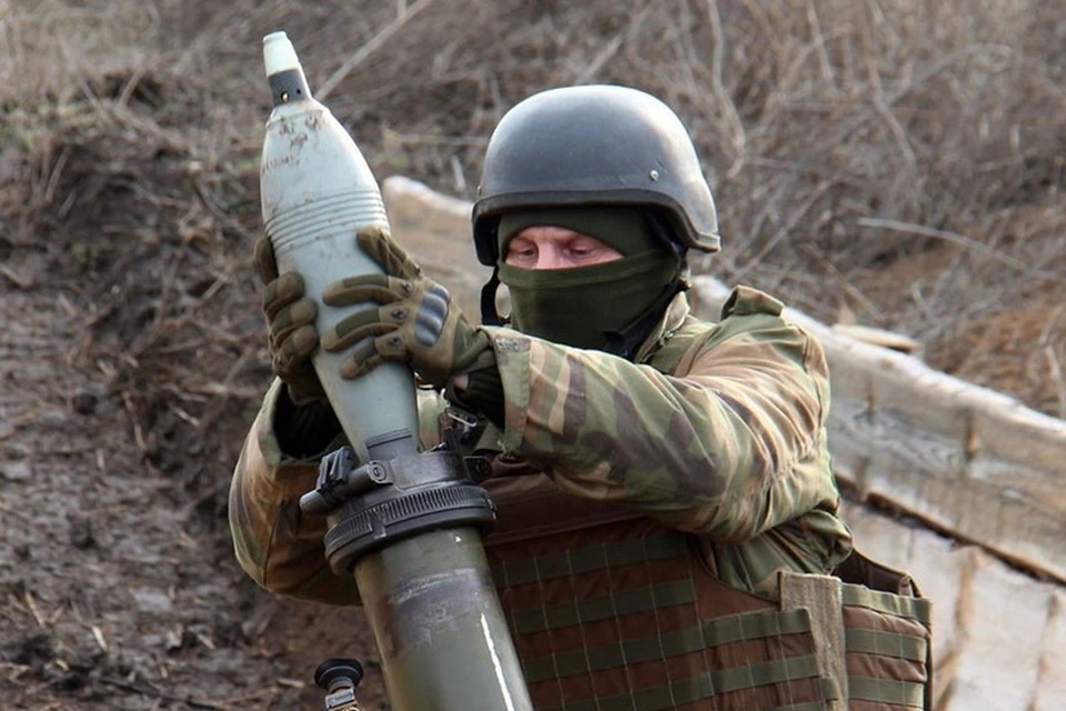 Украинские военные выпустили за считанные минуты 25 мин. Фото: Пресс-центр штаба ООС