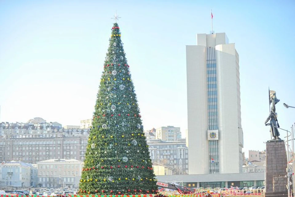 Главный символ Нового года будет украшать площадь до февраля