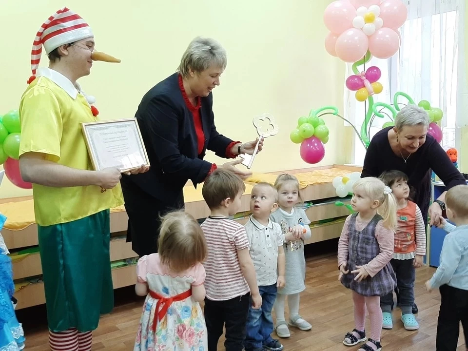 Елена Чернега на открытие нового корпуса детского сада в Самарском районе Самары