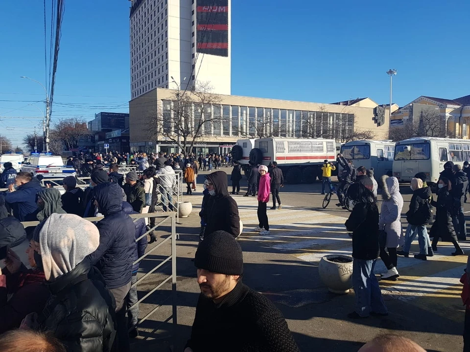 Митинг в Ставрополе не получился слишком массовым