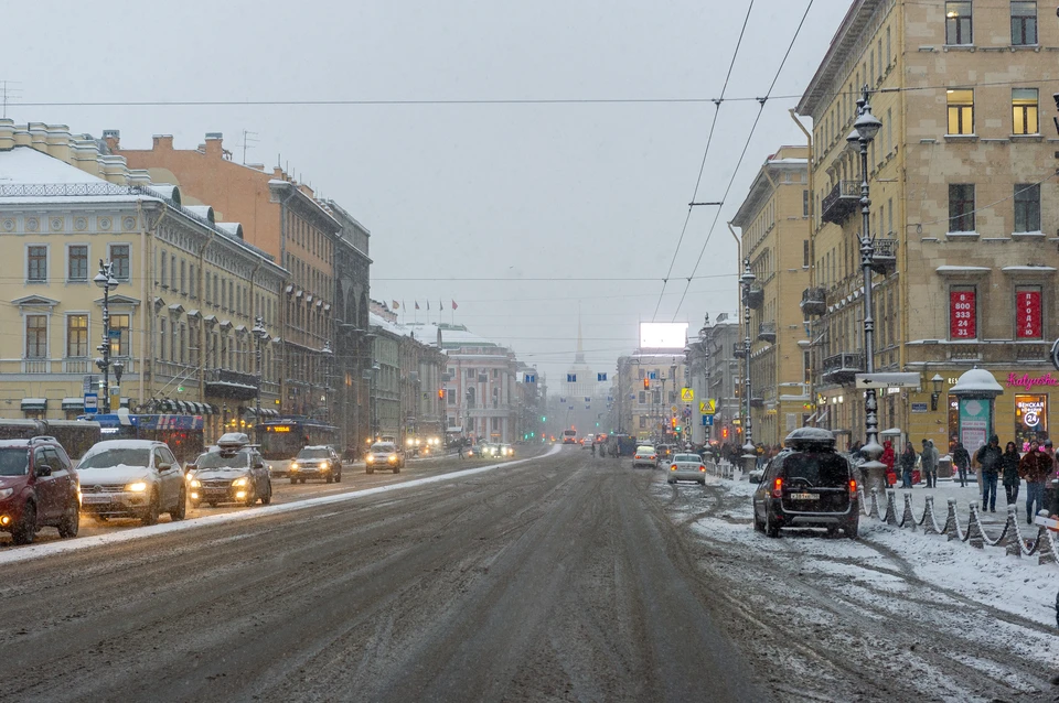 Невский проспект перекрыт.