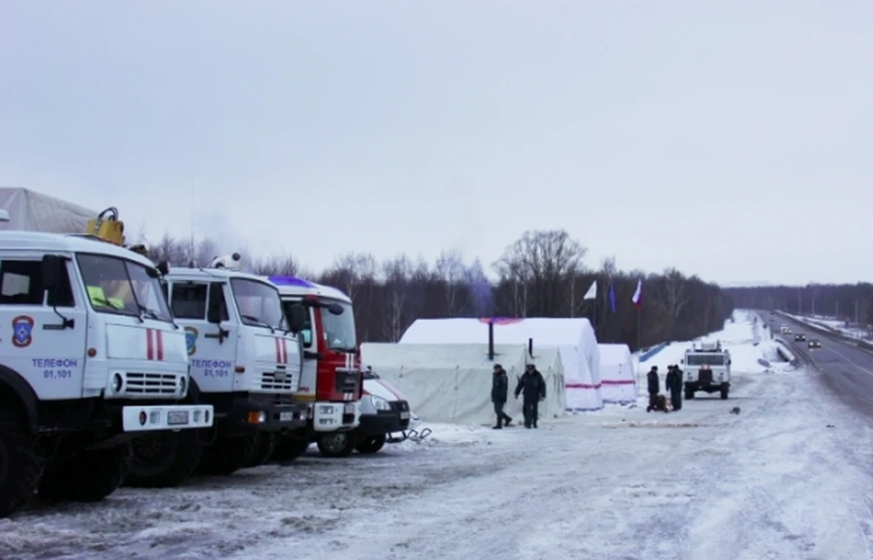 Два городка жизнеобеспечения развернули в трассах Нижегородской области. ФОТО: ГУ МЧС России по Нижегородской области