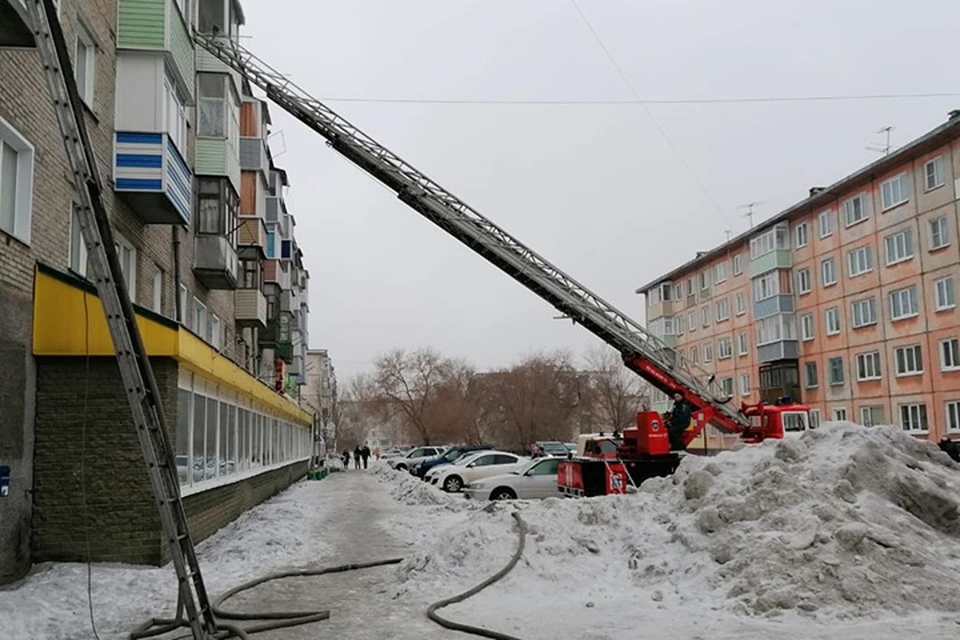 Пожар в Рубцовске
