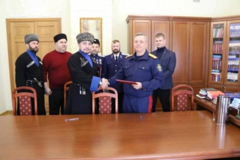Следственный комитет и петербургское казачество заключили соглашение о сотрудничестве / Фото: СК СПб