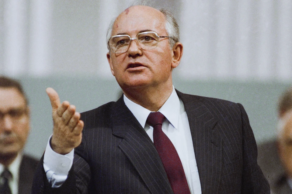 Михаил Горбачев во время выступления, 1983 г. Фото: Лизунов Юрий, Чумичев Александр/Фотохроника ТАСС