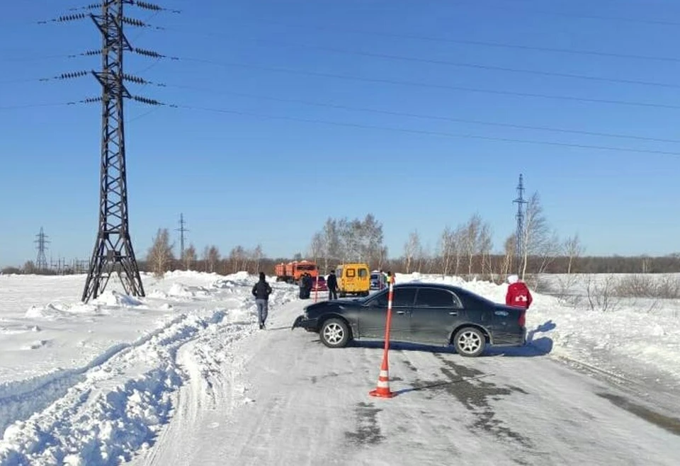 ДТП случилось на трассе в Москаленском районе. Фото: Госавтоинспекция Омской области