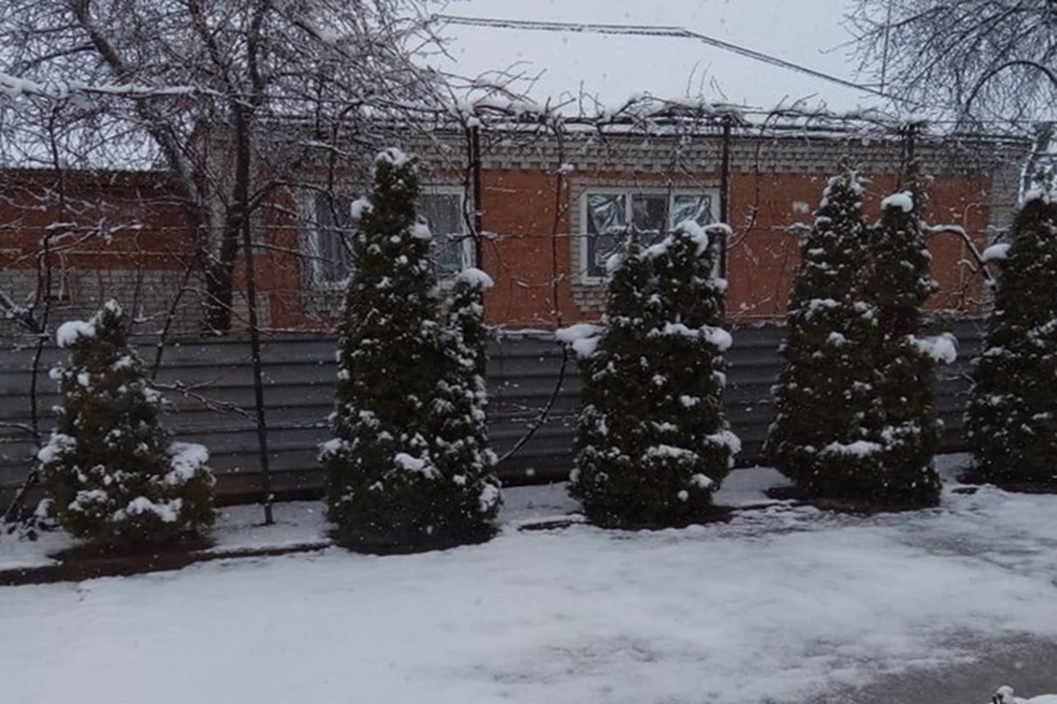 Белой пеленой накрыло и Тихорецкий район