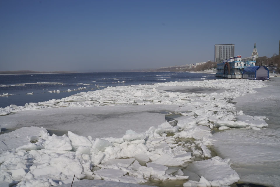 В Самаре вскрылась Волга