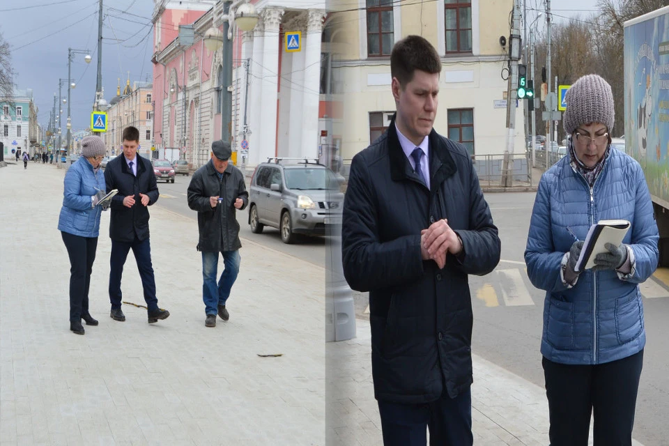 Комиссия обнаружила дефекты. Фото: администрация Твери/коллаж