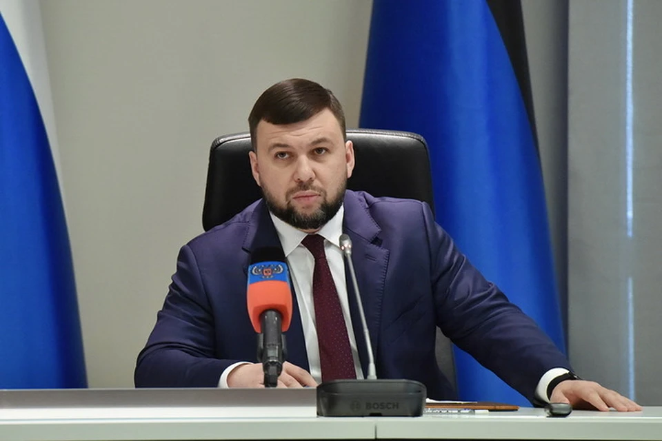 Денис Пушилин в прямом эфире отвечает на вопросы журналистов. Фото: denis-pushilin.ru