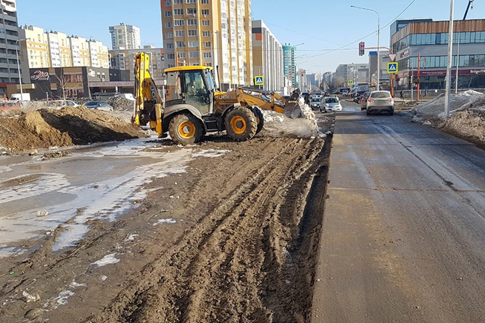 Подготовка к расширению дороги