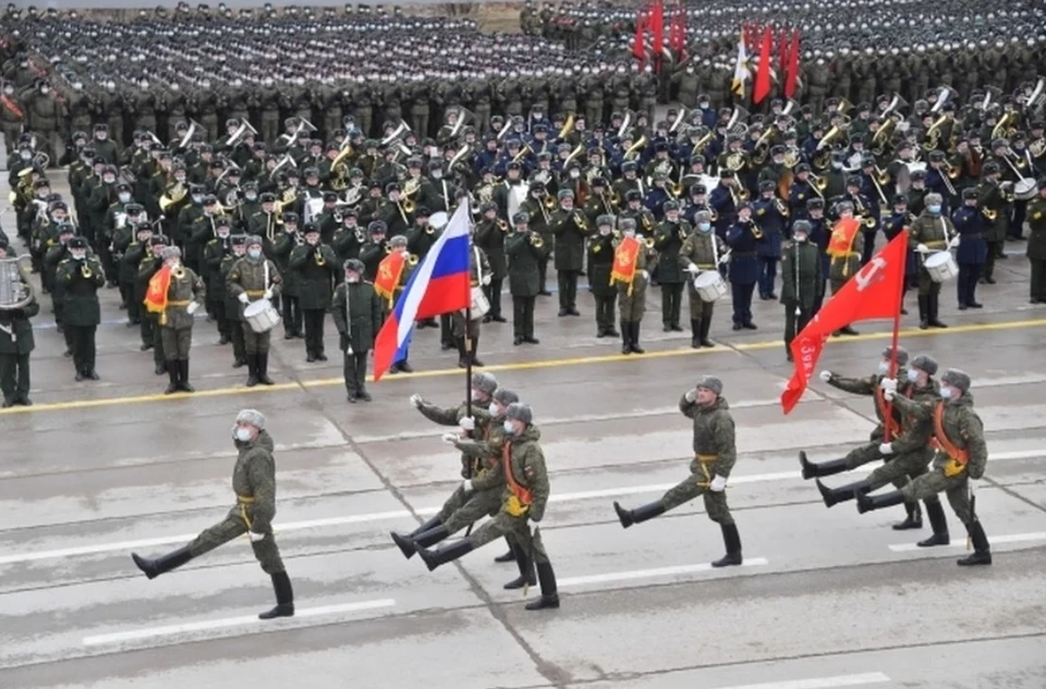 В Краснодаре состоялась первая репетиция Парада Победы на 9 мая